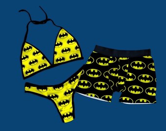 Superhero underwear set, Spiderman characters for couples, couple underwear