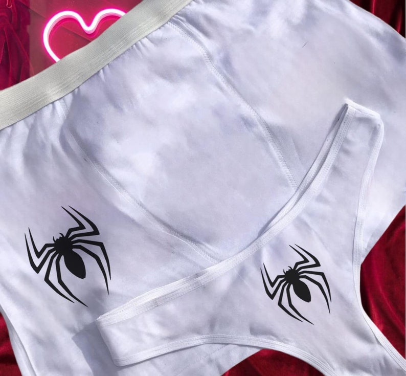 Ensemble de sous-vêtements pour couples Spiderman Araña