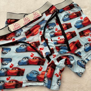matching underwear Couple Spider/kitty/cinnamoroll, boxer and thong CARS