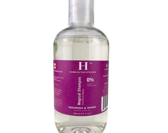 Huma in the Kitchen Magical Shampoo, Sulphate, Phthalate, Fragrance, Color, Dye, Gluten and GMO Free, Strength and Shine, Proudly Canadian