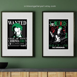 Anime wanted poster set 2, Bounty Anime Wanted Posters, instant download, Poster Bounty, Wall posters, Anime, home decor, Anime wall decor