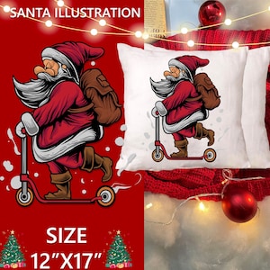 Santa printable bundle for Christmas Christmas stickers Christmas Eve Christmas Santa Christmas Sublimation print Instant Download clipart