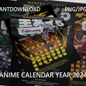 One Piece Anime - Wall Calendars 2024 | Buy at