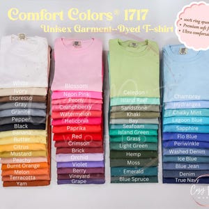 Custom Comfort Colors Shirt, Custom Oversized Shirt, Personalized Comfort Colors Tees, Your Custom Text Here T-shirt, College Letters image 8