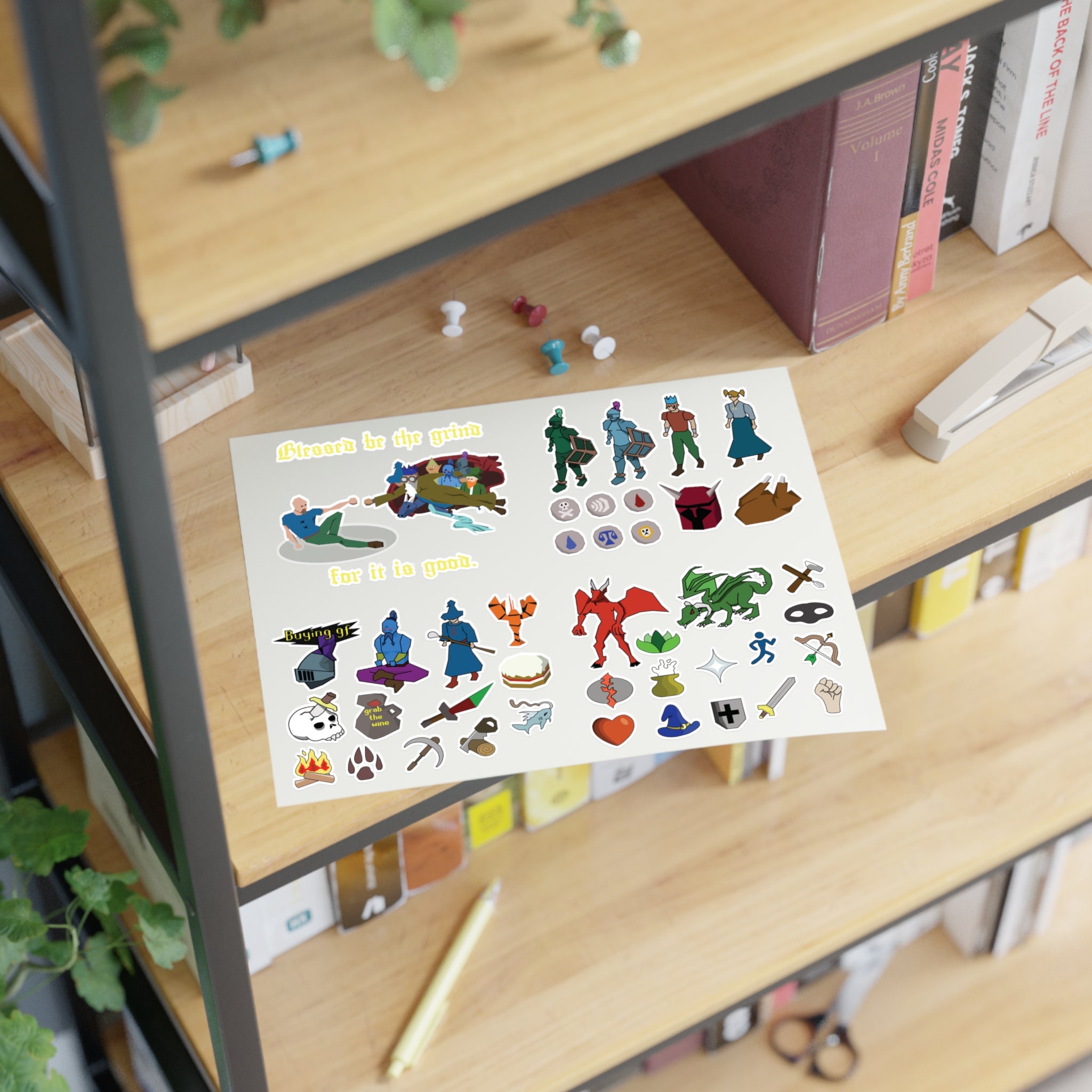 Runescape Sticker Sheet # 1 - Etsy