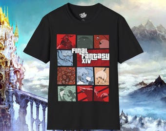 Final Fantasy XIV-paneelstijl - T-shirt