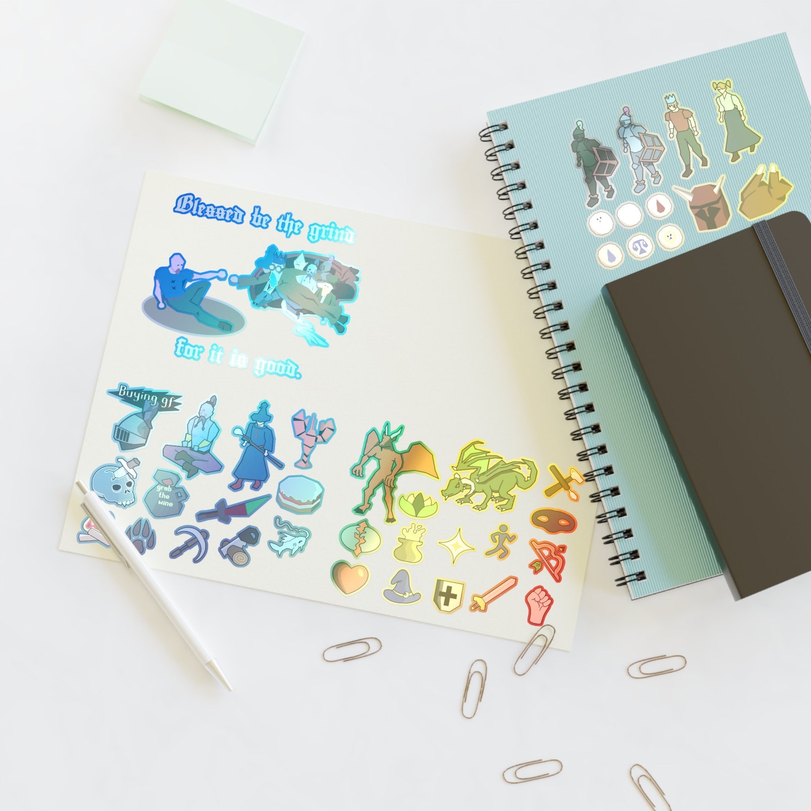 Runescape Sticker Sheet # 1 - Etsy