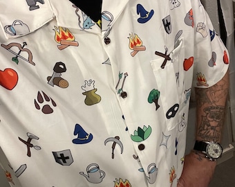 Runescape-vaardighedenprint - Hawaïaans shirt