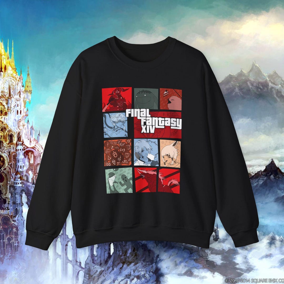 Final Fantasy XIV GTA Style Sweatshirt Etsy UK