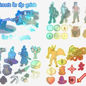 Runescape Sticker Sheet # 1 - Etsy