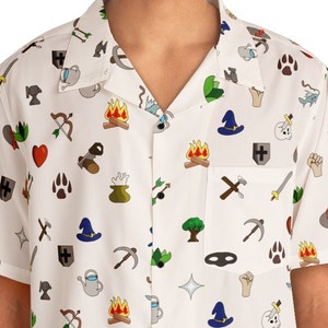 Runescape Skills Print - Hawaiian Shirt