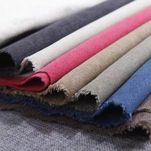 16oz Washed Canvas Fabric, Heavy Duty Canvas Fabric, Retro Canvas Fabric, Vintage Style Canvas Fabric, Thick Heavy Canvas, By the Half Meter