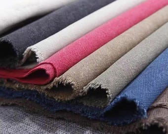 16oz gewassen canvasstof, zware canvasstof, retro canvasstof, canvasstof in vintage stijl, dikke, zware canvasstof, per halve meter