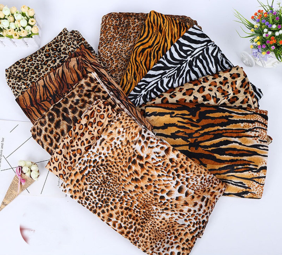 Animal Print Fabric,leopard, Cheetah, Zebra, Giraffe, Tiger, Sewing ...