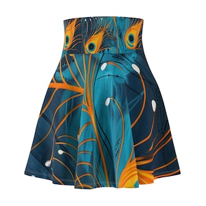 Skater Skirt - Peacock Uno