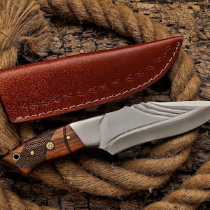 Cuchillo de caza / Cuchillo de camping / Cuchillo forjado a mano / Cuchillo de supervivencia / Cuchillo Bowie / Cuchillo desollador / Cuchillo plegable / Regalo para hombres