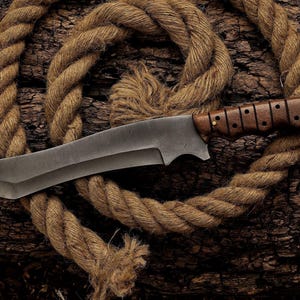 Cuchillo de caza / Cuchillo de camping / Cuchillo forjado a mano / Cuchillo de supervivencia / Cuchillo Bowie / Cuchillo desollador / Cuchillo plegable / Regalo para hombres