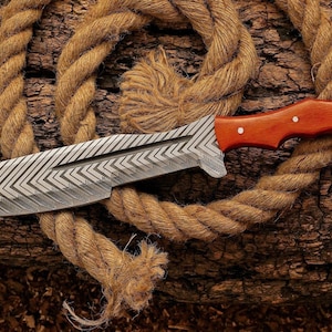 Cuchillo de caza / Cuchillo de camping / Cuchillo forjado a mano / Cuchillo de supervivencia / Cuchillo Bowie / Cuchillo desollador / Cuchillo plegable / Regalo para hombres