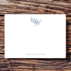 Personalized Couple Stationery, Wedding Gift, Wedding Thank You, Stationery Set, Customized Couple Notecards, Multiple Color Options