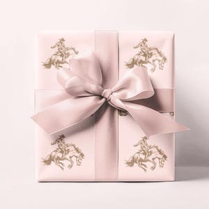 Pink Cowboy Western Rodeo Wrapping Paper Roll, Cowgirl Wrapping Paper, Birthday Wrapping Paper, Shower Wrapping Paper, Gift Wrap For Her