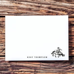 Western Cowboy Briefpapier Set, Western Cowboy Briefpapier, Notecard Briefpapier, Geschenk für Männer