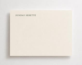 Custom Minimalistic Stationery Set with Envelopes, Modern Designer Colored Notecards, Gift for women