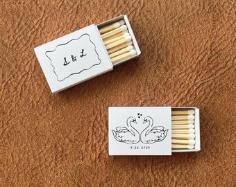 Personalized Wedding Matchboxes, Custom Party Favors