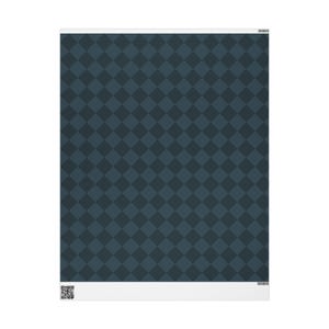 Navy Blue Diamond Checkered Wrapping Paper Roll, Elegant Gift Wrap, Holiday Gift Wrap, Christmas Wrapping Paper, Birthday Wrapping Paper image 10