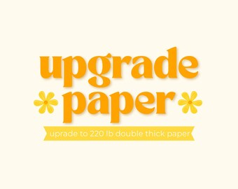 Double Thick 220lb stationery paper UPGRADE