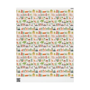 Booklover Gift Wrap, Book Wrapping Paper Roll image 7