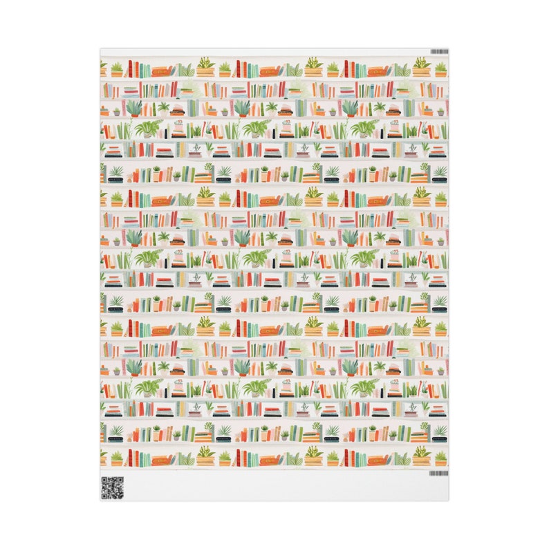 Booklover Gift Wrap, Book Wrapping Paper Roll image 7
