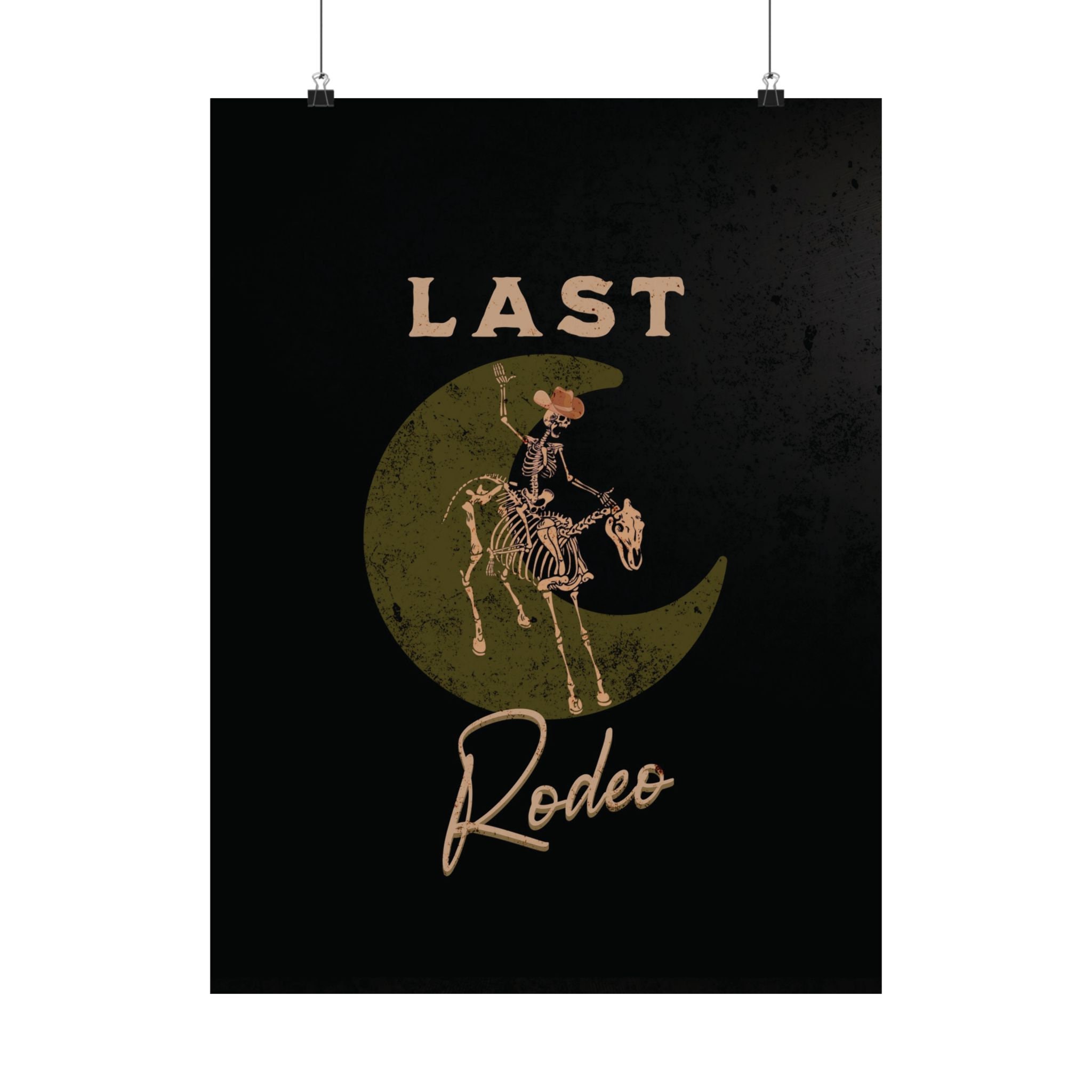 Last Rodeo Wall Art Poster, Vintage Halloween Printing Wall Art ...
