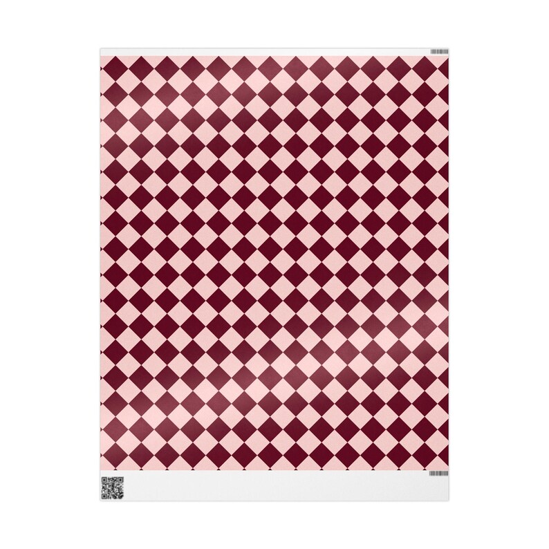 Burgunderrote Geschenkpapierrolle, Weihnachtsverpackung, Urlaub Geschenkverpackung, süße Geschenkverpackung, Geschenkpapierrolle, hübsche Geschenkverpackung, Preppy Bild 9