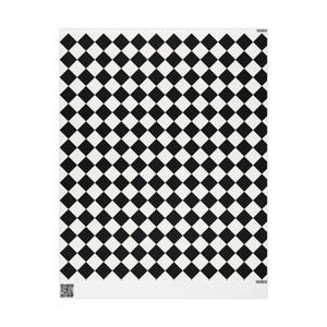 Black & White Checkered Wrapping Paper Roll, Retro Gift Wrap, Birthday Gift Wrap, Wedding Wrapping Paper, Christmas Wrapping Paper image 9