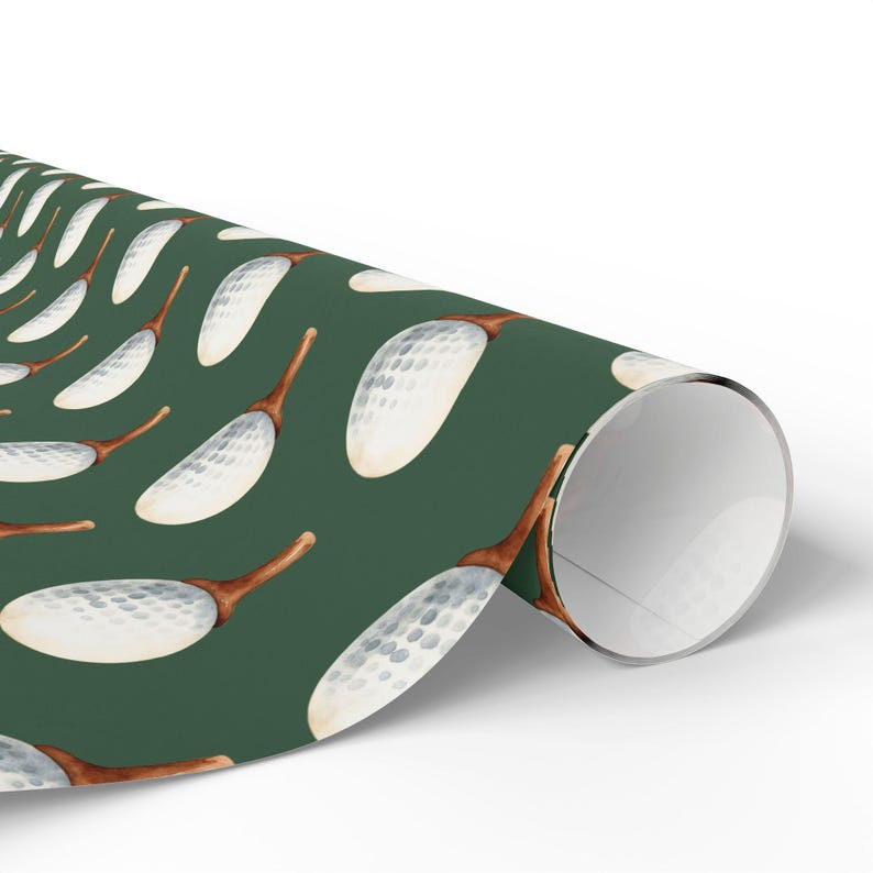 Golfball Geschenkpapierrolle, Golf-Geschenkverpackung, Geschenkverpackung für Ihn, Geschenk des Golfliebhabers, Geburtstags-Geschenkpapier, lustige Geschenkpapierrolle Bild 2