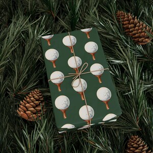 Golfball Geschenkpapierrolle, Golf-Geschenkverpackung, Geschenkverpackung für Ihn, Geschenk des Golfliebhabers, Geburtstags-Geschenkpapier, lustige Geschenkpapierrolle Bild 8
