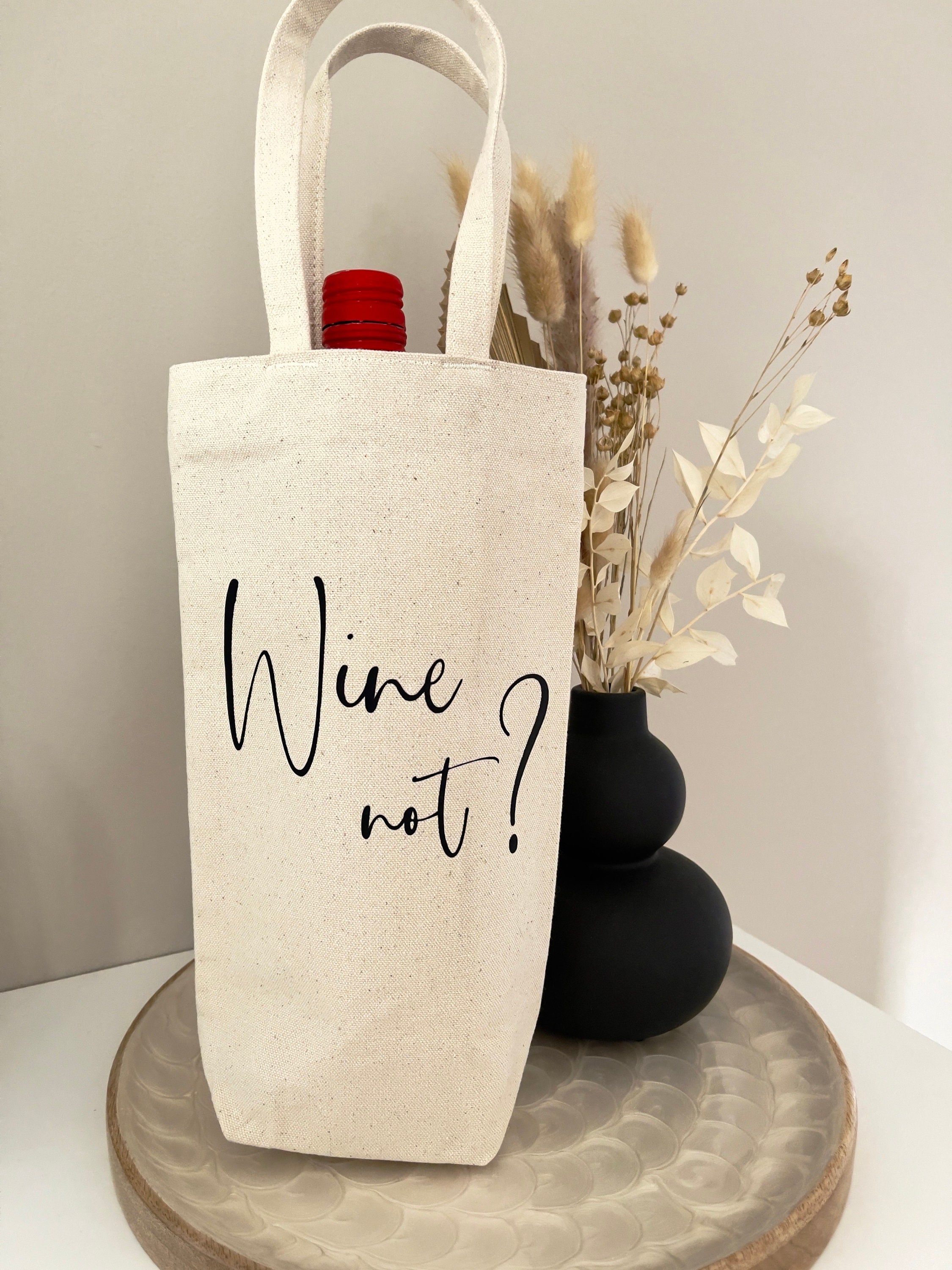 Coume Wein-Geschenktasche, 24 Stück, Kraftpapierfarben, Mit Goldprägung & Stabilen Seilgriffen