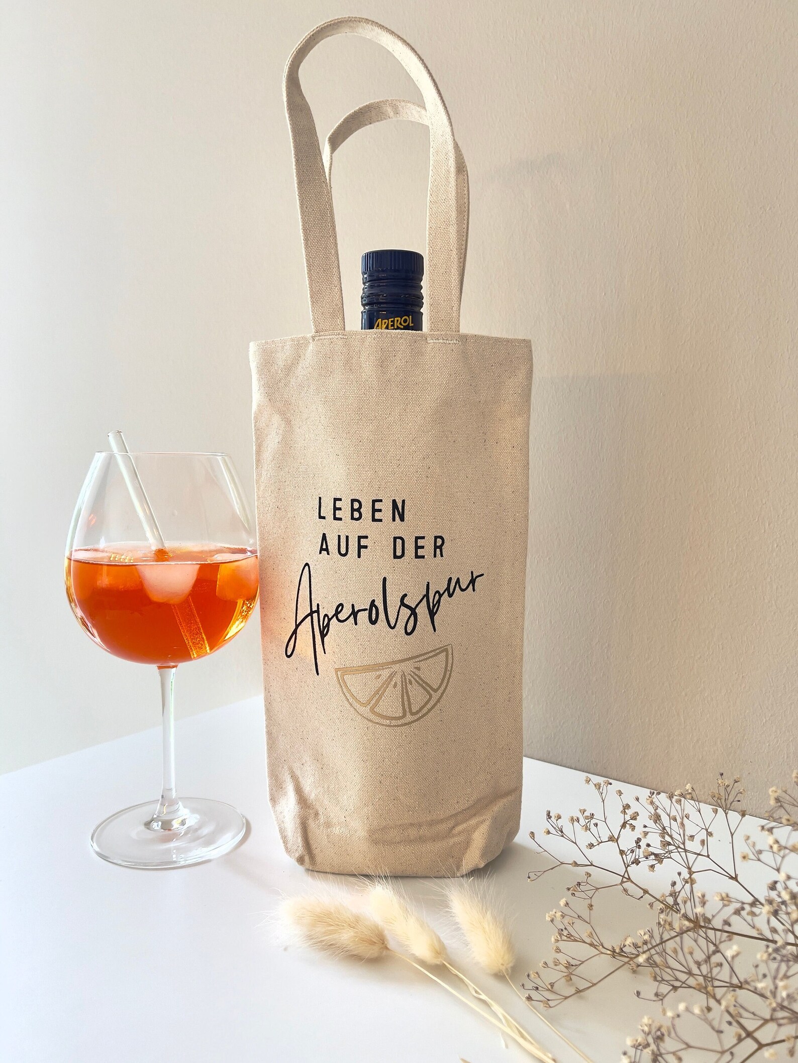 Coume Wein-Geschenktasche, 24 Stück, Kraftpapierfarben, Mit Goldprägung & Stabilen Seilgriffen