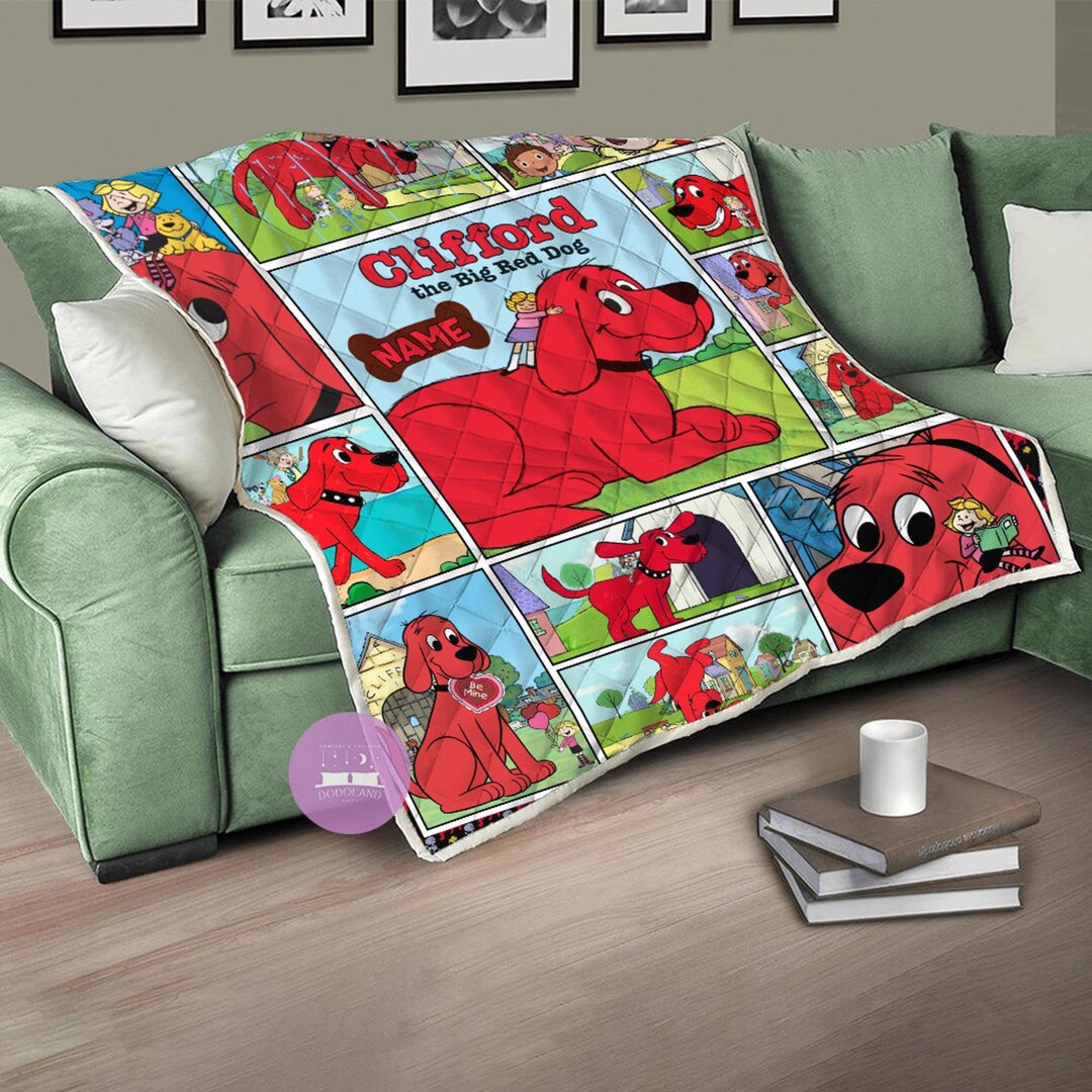 Personalized Clifford the Big Red Dog Blanket Clifford Fleece Etsy
