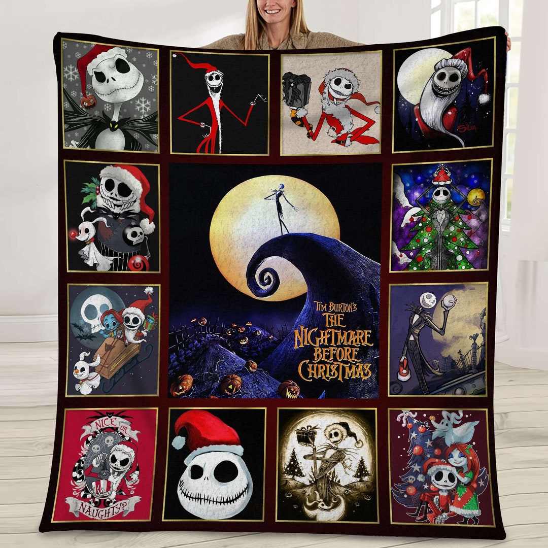 Nightmare Before Christmas PREMIUM Fleece Blanket, Jack Skellington
