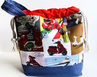 Knitting Project Bag - Medium Bella Italy