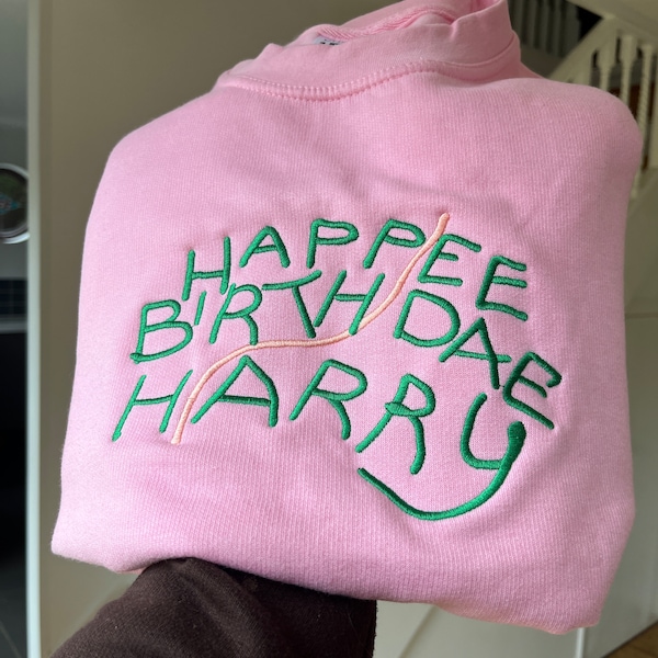 Sweat-shirt brodé Harry Happee Birthdae