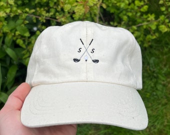 Casquette de golf personnalisée - Casquette avec initiales personnalisées - Cadeau pour la fête des pères - Cadeaux de golf - Casquette avec initiales personnalisées - Casquette pour papa