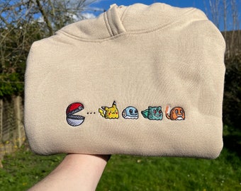 Sweat Pokémon - Sweat Pokémon Pac-Man Sweat Bulbizarre - Joli cadeau Pokémon - Vêtements pour fans Nintendo