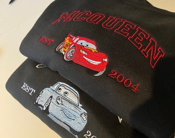 Cars Disney Kids Sweatshirt, Personalised Friend Gift, McQueen Gift, Lightning McQueen