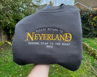 Sweat-shirt brodé « Peter Pan » Neverland