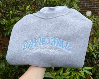 Stadt Sweatshirt, Kalifornien Sweatshirt, Urlaubsgeschenk, Stadt Rundhalsausschnitt