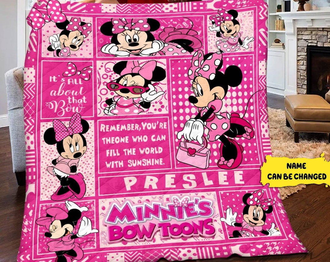 Minnie Mouse Blanket, Minnie Blankets, Minnie Mouse Baby Blanket, Minnie Mouse Blanket