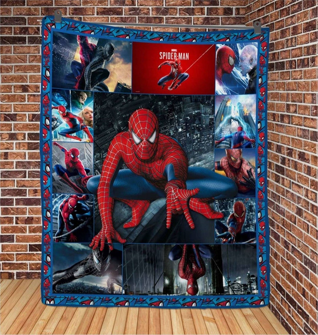 Spider Man Blanket Spiderman Into the Spider Verse Blanket Fan Gift