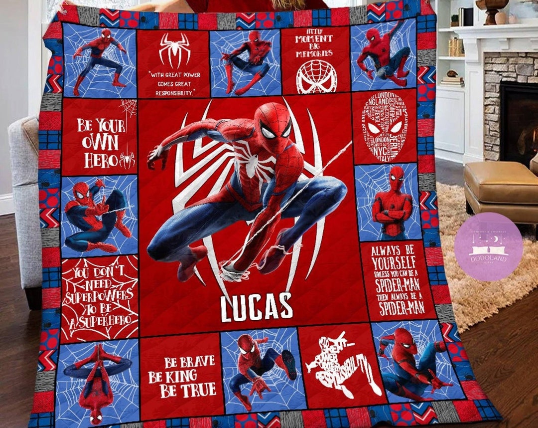 Spider Man Blanket Spiderman Into the Spider Verse Blanket Fan Gift